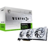 MSI VENTUS GEFORCE RTX 5080 16G 3X OC WHITE tarjeta gráfica NVIDIA 16 GB GDDR7 GeForce RTX 5080, 16 GB, GDDR7, 256 bit, 7680 x 4320 Pixeles, PCI Express x16 5.0