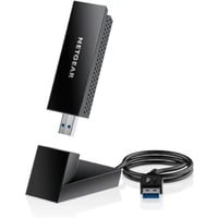 Netgear Nighthawk AXE3000 WLAN 1200 Mbit/s, Adaptador Wi-Fi Inalámbrico, USB, WLAN, Wi-Fi 6E (802.11ax), 1200 Mbit/s, Negro
