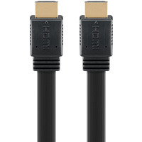 goobay Cable plano HDMI 2.1 de alta velocidad con Ethernet 8K / 60 Hz negro