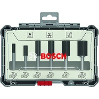 Bosch 2 607 017 467 pieza y accesorio para máquinas de corte para bricolaje, Fresa Plata, 6 pieza(s)