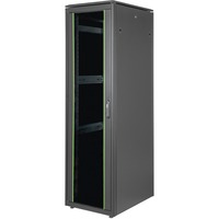 Digitus Armario de red de la serie Unique - 600 x 800 mm (an. x pr.), Armario IT negro, Rack o bastidor independiente, 42U, 800 kg, Negro