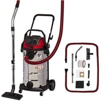 EINHELL TE-VC 2340 SACL ECO, Aspiradora en húmedo y en seco rojo borgoña/Acero fino