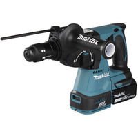 Makita Martillo combinado inalámbrico DHR243JWX2, 18 Voltios, Martillo perforador azul/Negro
