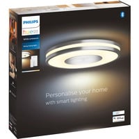 Philips Hue White Ambiance Being Lámpara de Techo, Luz de LED plateado