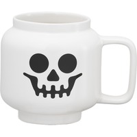 Room Copenhagen LEGO Taza de cerámica Pequeño esqueleto blanco gris-verde