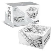ASUS ROG -STRIX-1000P-GAMING-WHITE unidad de fuente de alimentación 1000 W 20+4 pin ATX ATX Blanco, Fuente de alimentación de PC blanco, 1000 W, 100 - 240 V, Activo, 130 W, 1000 W, 130 W