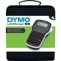 Dymo LabelManager ™ 280 QWERTZ Kitcase, Rotulador negro/Plateado, QWERTZ, D1, Transferencia térmica, Ión de litio, Negro, Plata