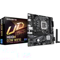 GIGABYTE H610M D3W WIFI6, Placa base negro/Gris