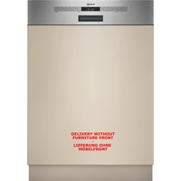 Neff S145ECS15E lavavajillas Semi integrado 14 cubiertos acero fino cepillado, Semi integrado, Tamaño completo (60 cm), Acero pulido, Acero inoxidable, Botones, 1,75 m, 1,65 m