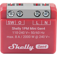Shelly 1 PM Mini Gen4, Relé rojo