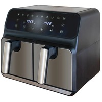 Unold 58685 freidora Doble 8 L Independiente 1700 W Freidora de aire caliente Negro, Gris negro/Acero fino, Freidora de aire caliente, 8 L, 60 °C, 200 °C, 60 min, Doble