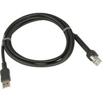 Zebra CBA-U21-S07ZBR cable de serie Negro 2,1 m USB EAS negro, Negro, 2,1 m, USB, EAS, Macho, Macho