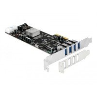DeLOCK PCIe x4 a 4x USB 3.2 Gen 1 ext. Quad Channel, Controlador USB 