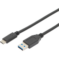 Digitus Cable de conexión USB 3.2 Gen 2 USB-A > USB-C negro