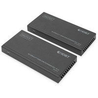 Digitus Set extensor HDMI KVM 4K HDBaseT, Alargador de HDMI negro