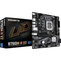 GIGABYTE B760M H DDR4, Placa base negro