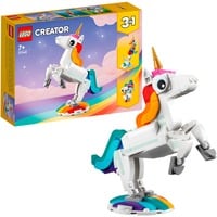 LEGO Creator 3-in-1 Unicornio Mágico, Juegos de construcción Juego de construcción, 7 año(s), Plástico, 145 pieza(s), 215 g