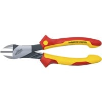 Wiha Cortador de fuerza industrial eléctrico VDE, Alicates de corte rojo/Amarillo