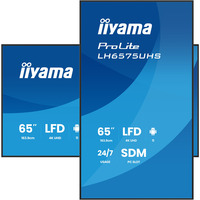 iiyama LH6575UHS-B2AG pantalla de señalización Pantalla plana para señalización digital 163,8 cm (64.5") LCD Wifi 500 cd / m² 4K Ultra HD Negro Procesador incorporado Android 11 24/7, Pantalla de gran formato negro (mate), Pantalla plana para señalización digital, 163,8 cm (64.5"), LCD, 3840 x 2160 Pixeles, Wifi, 24/7