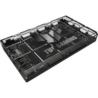 ASUS TUF Gaming ARGB PWM Fan Hub Controlador de ventilador, Control del ventilador negro, Controlador de ventilador, Negro, 4 pines, SATA, 115 mm, 69 mm