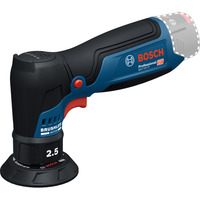 Bosch Lijadora excéntrica a batería GEX 12V-77 Professional solo, 12 Voltios, Lijadora orbital azul/Negro