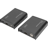 Digitus Set de Extensor KVM HDMI IP, Switch KVM 