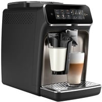 Philips Serie 3300 Solución de leche LatteGo EP3347/90 Cafetera Espresso automática Silent Brew, 6 bebidas, Superautomática negro/Cromado, 6 bebidas, Máquina espresso, 1,8 L, Granos de café, Molinillo integrado, 1500 W