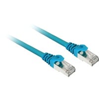 Sharkoon Cable patch SFTP, RJ-45, con cable base Cat.7a azul
