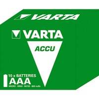 Varta LongLife Batería recargable AAA Níquel-metal hidruro (NiMH), Caja de batería Batería recargable, AAA, Níquel-metal hidruro (NiMH), 1,2 V, 1 pieza(s), 800 mAh
