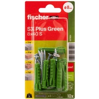 fischer Taco SX Plus Green 8x40 S K, Pasador verde