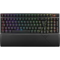 ASUS ROG Strix Scope II 96 Wireless teclado Juego USB + RF Wireless + Bluetooth QWERTZ Alemán Negro, Teclado para gaming negro, Inalámbrico y alámbrico, USB + RF Wireless + Bluetooth, Interruptor mecánico, QWERTZ, LED RGB, Negro