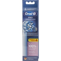 Braun Sensitive Clean 6 pieza(s) Blanco, Cabezal de cepillo blanco, 6 pieza(s), Blanco, 3 mes(es), Extrasuave, Oral-B, Caja