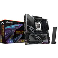 GIGABYTE B840M AORUS ELITE WIFI6E Placa Base – Procesadores AMD Ryzen 9000, VRM de 10+2+2 fases, hasta 8200 MHz DDR5 (O.C.), 2 x M.2 PCIe 4.0, Wi-Fi 6E, LAN 2.5 GbE, USB 3.2 Gen 2 negro/Plateado, VRM de 10+2+2 fases, hasta 8200 MHz DDR5 (O.C.), 2 x M.2 PCIe 4.0, Wi-Fi 6E, LAN 2.5 GbE, USB 3.2 Gen 2, AMD, Zócalo AM5, AMD Ryzen 7000 Series, AMD Ryzen 8000 Series, AMD Ryzen 9000 Series, Zócalo AM5, DDR5-SDRAM, 256 GB