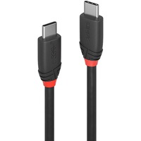 Lindy 36907 cable USB USB 3.2 Gen 1 (3.1 Gen 1) 1,5 m USB C 10 Gbit/s Negro negro, 1,5 m, USB C, USB C, USB 3.2 Gen 1 (3.1 Gen 1), 10 Gbit/s, Negro