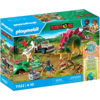 PLAYMOBIL Dinos Campamento de investigación con dinos, Juegos de construcción 