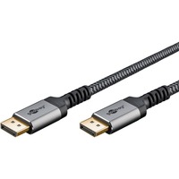 goobay Cable Plus DisplayPort 1.4, 8K @ 60Hz gris
