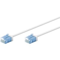 goobay Cable de parche ultraflexible Cat.6a slim, U/UTP blanco