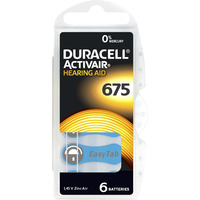 Duracell Pila para audífonos Hearing Aid 675, Batería 