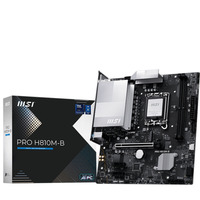 MSI PRO H810M-B placa base Intel H810 LGA 1851 (Socket V1) micro ATX Intel, LGA 1851 (Socket V1), Intel Core Ultra (Series 2), DDR5-SDRAM, 128 GB, No-ECC
