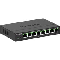 Netgear MS308E No administrado 2.5G Ethernet (100/1000/2500) Negro, Interruptor/Conmutador negro, No administrado, 2.5G Ethernet (100/1000/2500), Bidireccional completo (Full duplex), Montaje de pared
