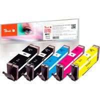 Peach 0F319855 cartucho de tinta 5 pieza(s) Compatible Negro, Magenta, Amarillo, Cian Negro, Magenta, Amarillo, Cian, 11 ml, 5 pieza(s), Multipack