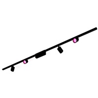 Philips Hue Kit Perifo base de techo recto (4 focos), Lámpara negro, Philips Hue White and Color ambiance Kit Perifo base de techo recto (4 focos), Punto de iluminación inteligente, Bluetooth, Negro, LED integrado, Metal, Sintético, Bombilla(s) no reemplazable(s)