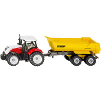 SIKU BLISTER Steyr con volquete Krampe, Automóvil de construcción 