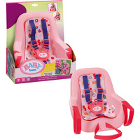 ZAPF Creation BABY born® Asiento de bicicleta, Accesorios para muñecas rosa neón/Azul