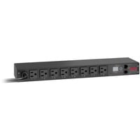 APC AP7900B unidad de distribución de energía (PDU) 8 salidas AC 1U Negro, Control de potencia negro, Conmutado, 1U, Horizontal, Negro, 8 salidas AC, NEMA 5–15P