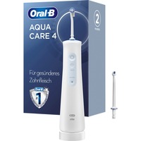 Braun AquaCare 4 irrigador oral, Limpieza bucal blanco, Blanco, Irrigador dental inalámbrico, Cepillo dental oscilante, Botones, Batería