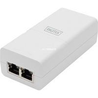 Digitus Gigabit Activo 802.3at PoE Midspan, Inyector PoE blanco