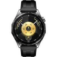 Huawei WATCH GT6 3,73 cm (1.47") AMOLED 46 mm Digital 466 x 466 Pixeles Pantalla táctil Acero inoxidable GPS (satélite), SmartWatch negro, 3,73 cm (1.47"), AMOLED, Pantalla táctil, 64 GB, GPS (satélite), 51 g