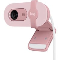 Logitech Brio 100 Cámaras web, Webcam rosa claro, 2 MP, 1920 x 1080 Pixeles, Full HD, 30 pps, 1280x720@30fps, 1920x1080@30fps, 720p, 1080p