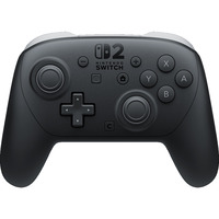 Nintendo Switch 2 Pro Controller Negro Bluetooth Gamepad Analógico/Digital Nintendo Switch 2 negro, Gamepad, Nintendo Switch 2, Capture button, Cruceta, Botón de inicio, Analógico/Digital, Inalámbrico, Bluetooth